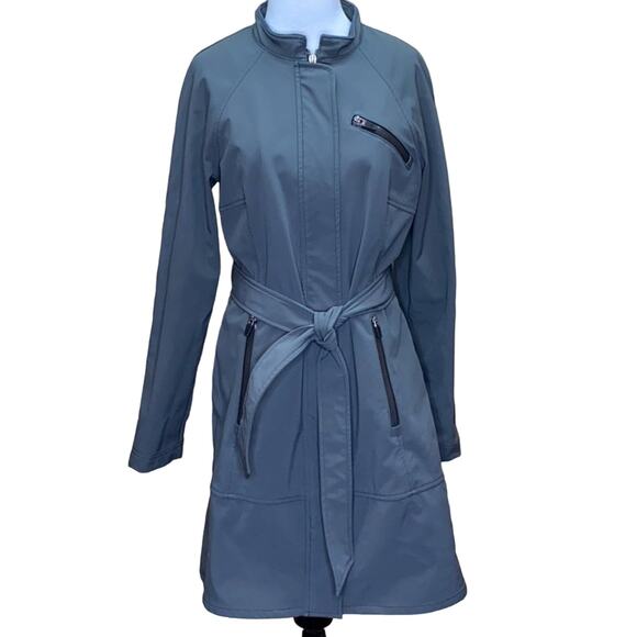 Athleta Missoula Taupe Belted Trench Coat Jacket - Picture 1 of 12